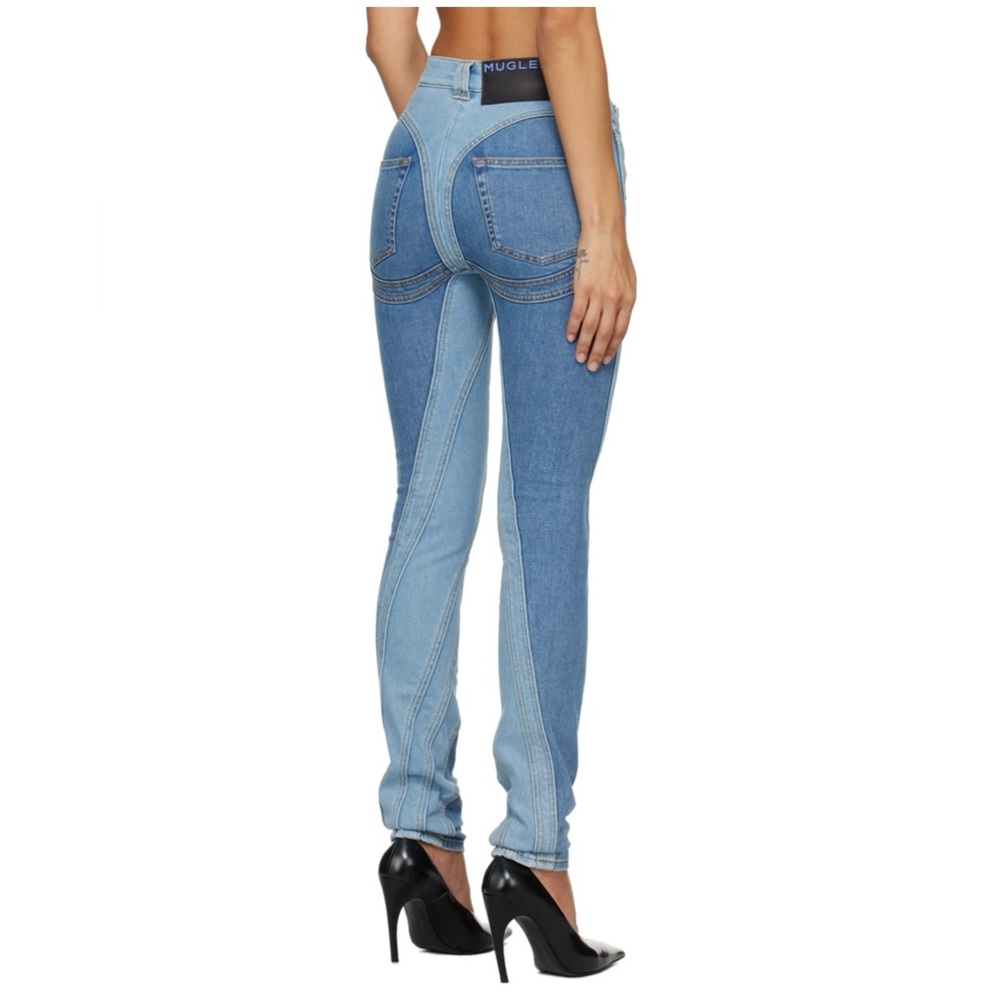 Brand new Mugler Blue Spiral jeans size 36